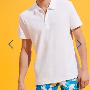 Vilebrequin White Polo Terry Shirt